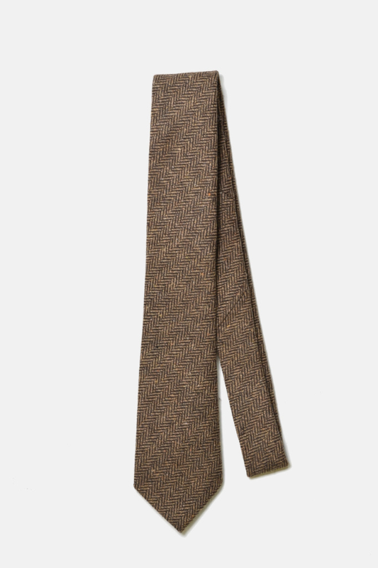 Herringbone Tie- Brown