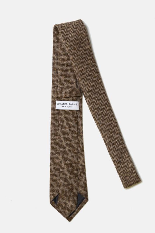 Herringbone Tie- Brown