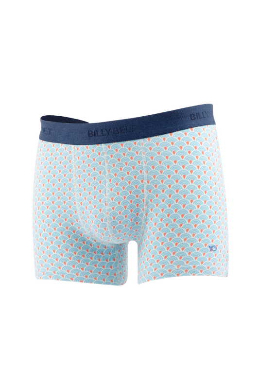 Blue Seigaiha Organic Cotton Boxer Brief