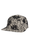 Abstract Flower Jacquard Camp Cap